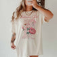 T-shirt oversize da ragazza con grafica floreale