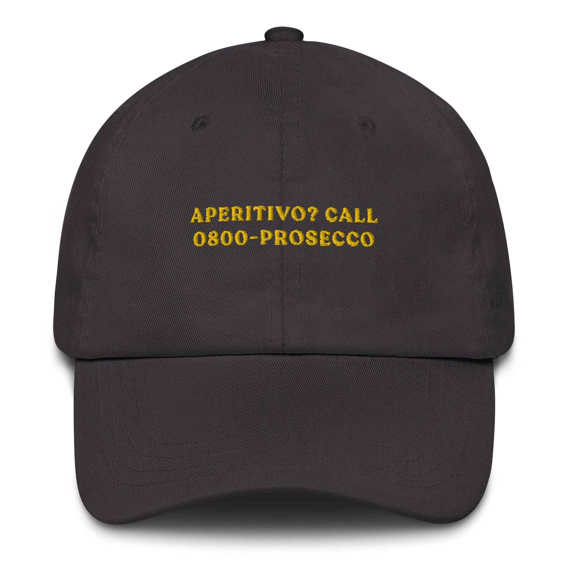 Cappellino da baseball ricamato “Aperitivo? Call Prosecco”