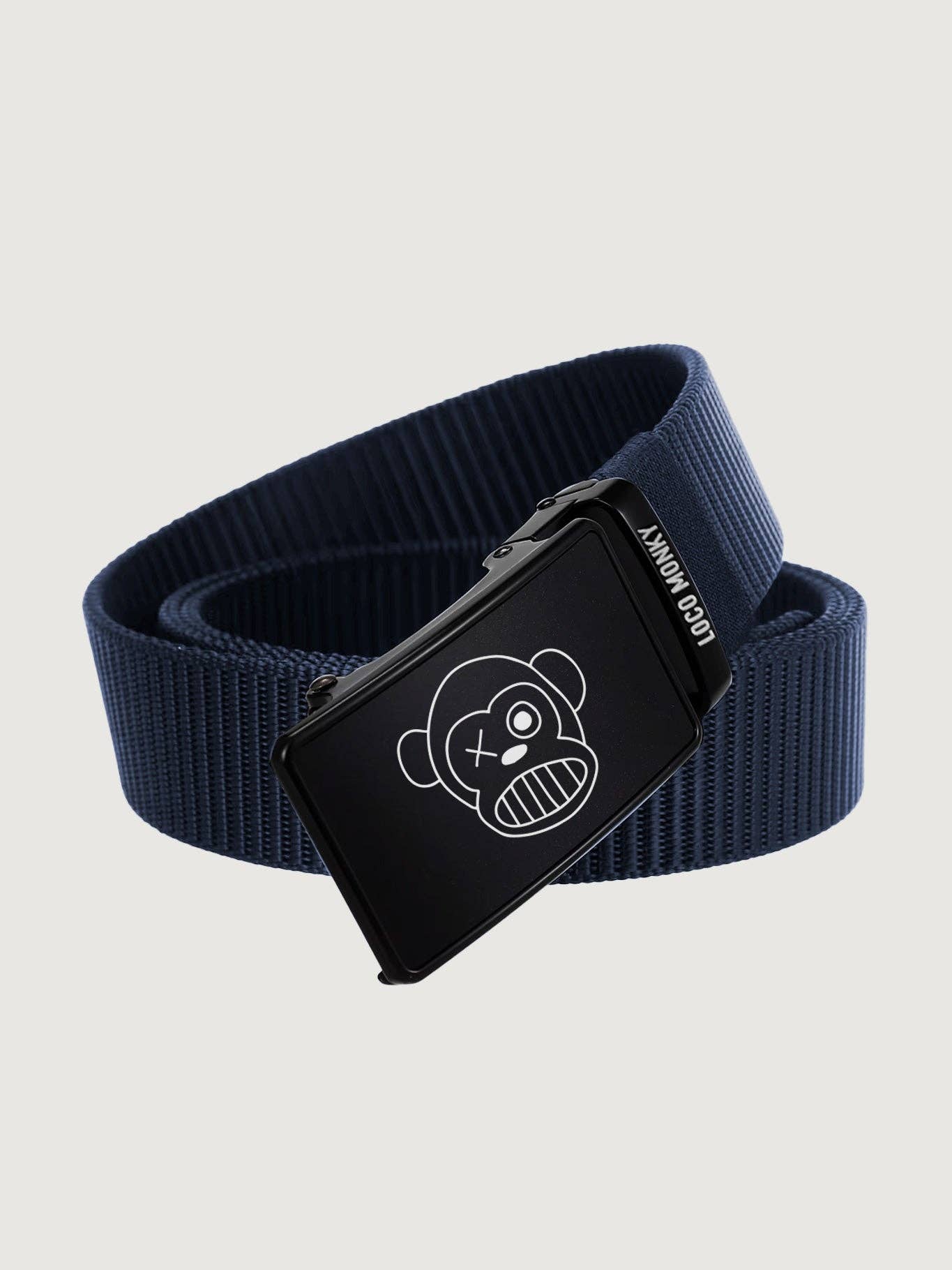 Cintura regolabile unisex in nylon blu navy