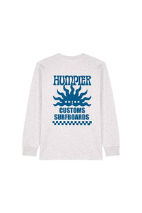 T-shirt Oversize a Maniche Lunghe con Stampa Surf