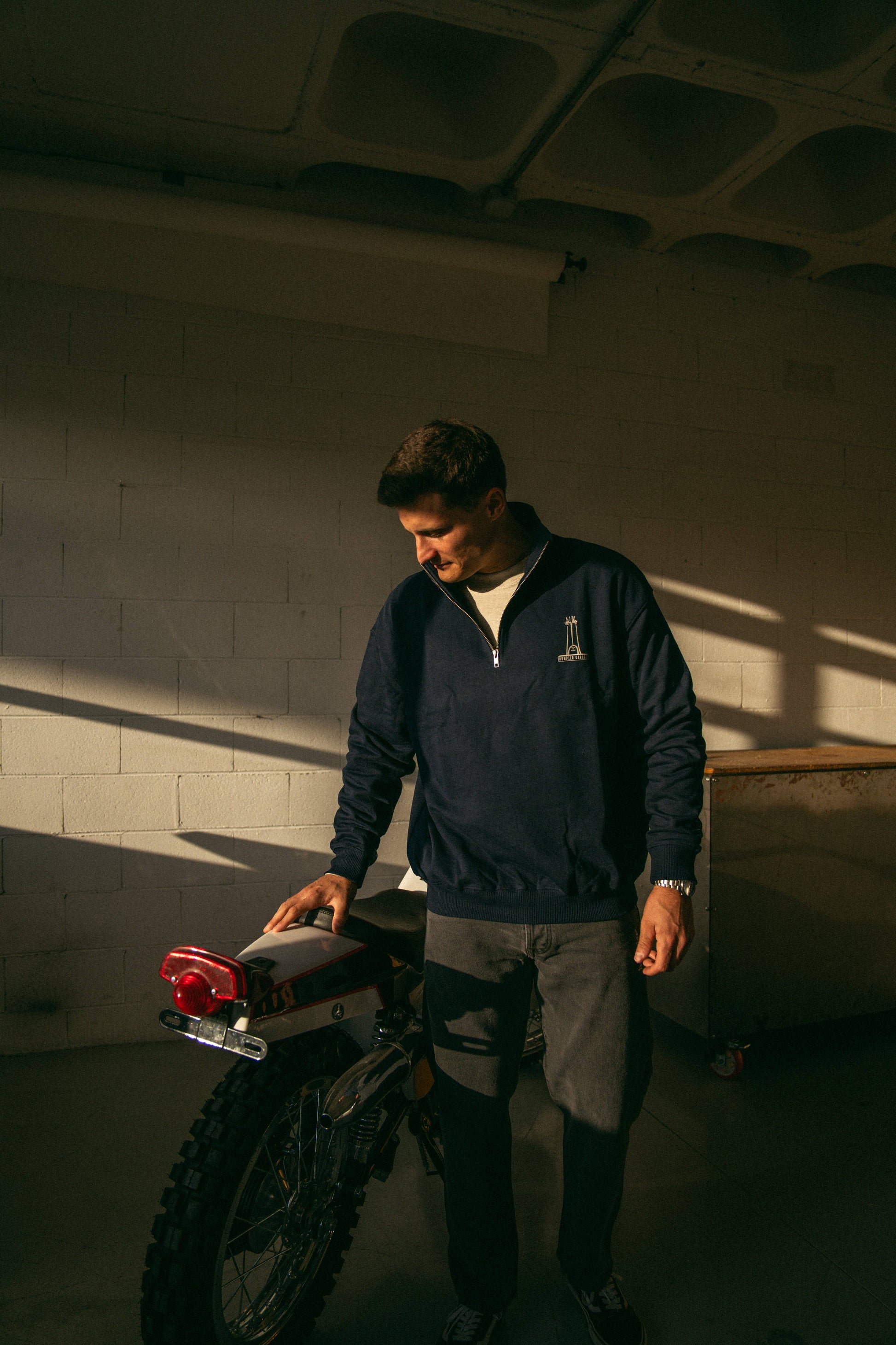 Felpa half-zip in cotone biologico edizione limitata