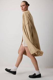 Cardigan oversize in maglia con tasche