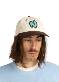 Cappellino vintage con logo ricamato in cotone biologico