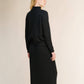 Gonna traforata in misto cashmere con maglia 3D