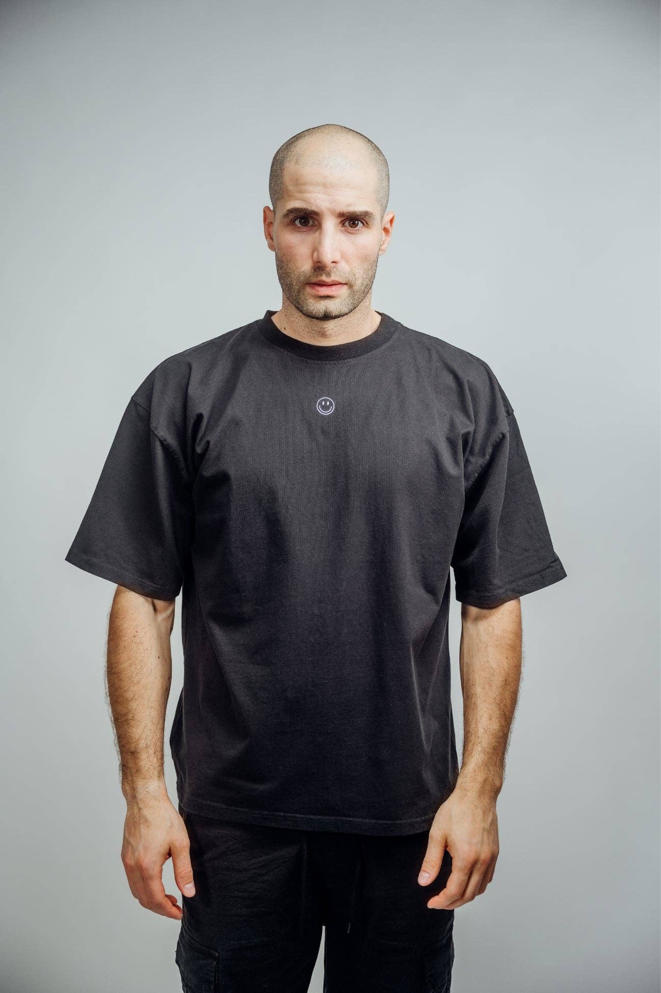 T-shirt Smiley oversize in cotone