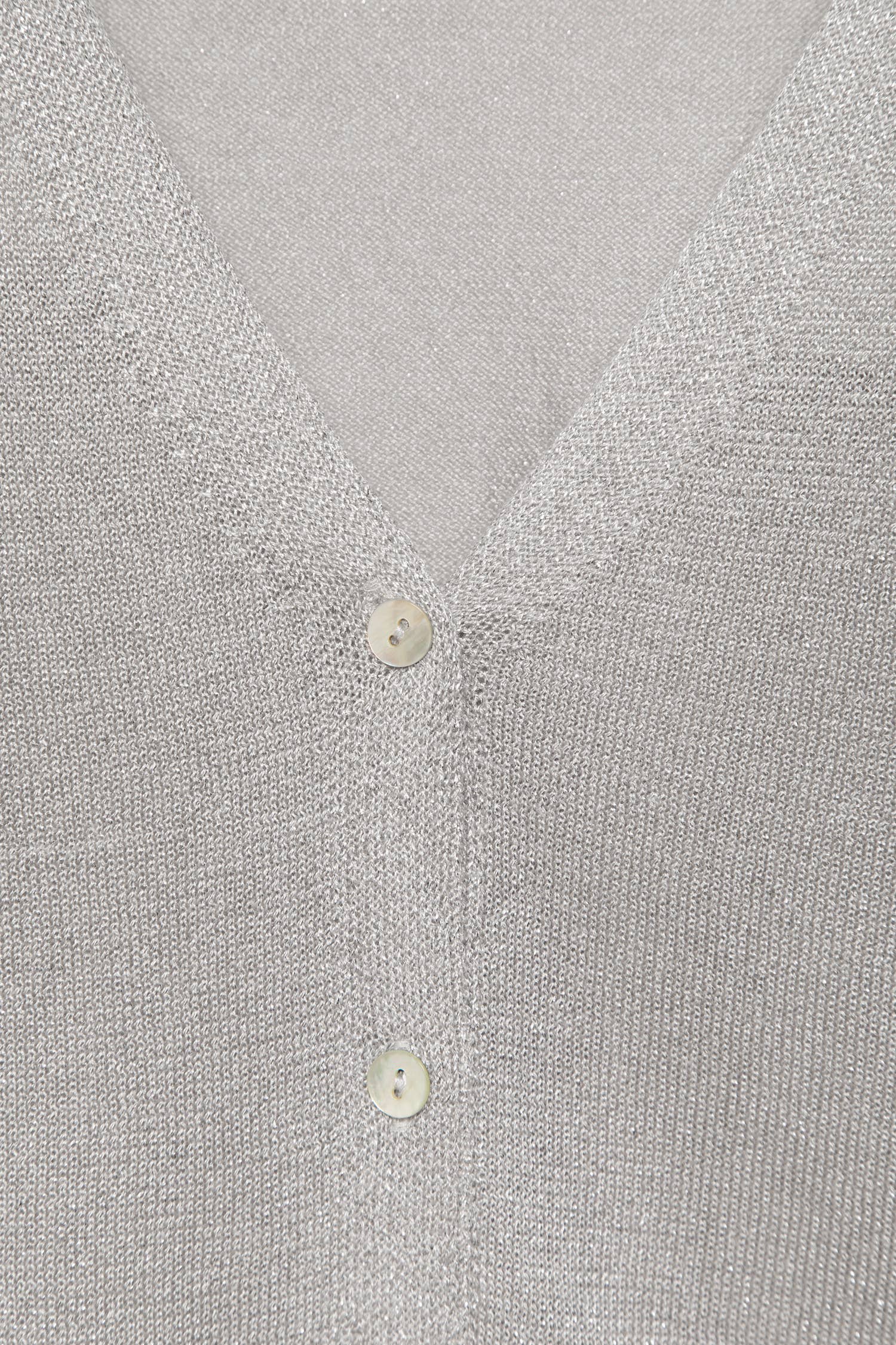 Cardigan in maglia con scollo a V
