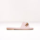 Sandali flat con catena metallica