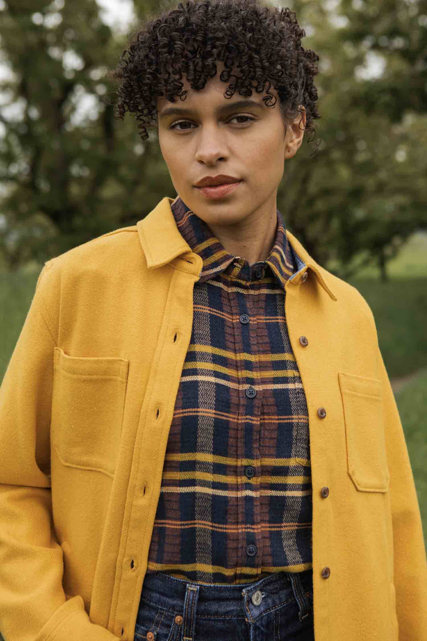 Camicia Dawson pesante in oro antico