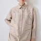 Camicia lunga in cotone con borchie