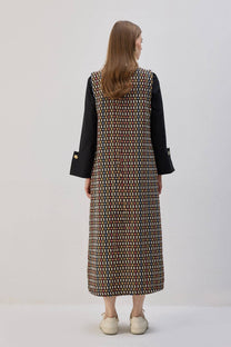 Giacca in tweed con colletto a camicia