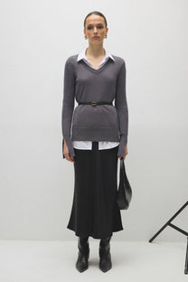 Blusa basic in maglia a trama morbida