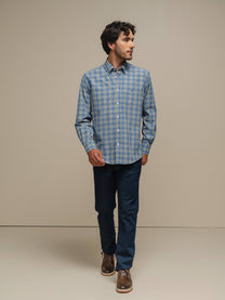 Camicia uomo in cotone 100% a quadri