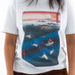 T-shirt unisex in cotone biologico con stampa Floating Aladdin