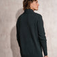 Maglione uomo intrecciato con collo a scialle e chiusura a bottone