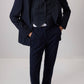 Completo gilet e blazer gessato