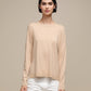 Maglione in maglia con lurex girocollo da donna