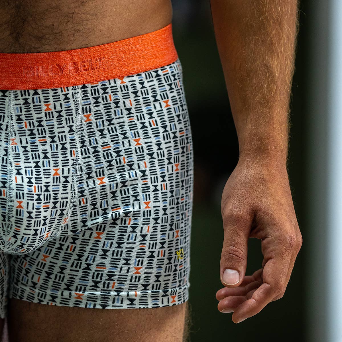 Boxer in cotone biologico con stampa Sinai