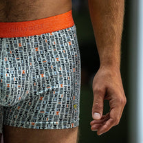 Boxer in cotone biologico con stampa Sinai