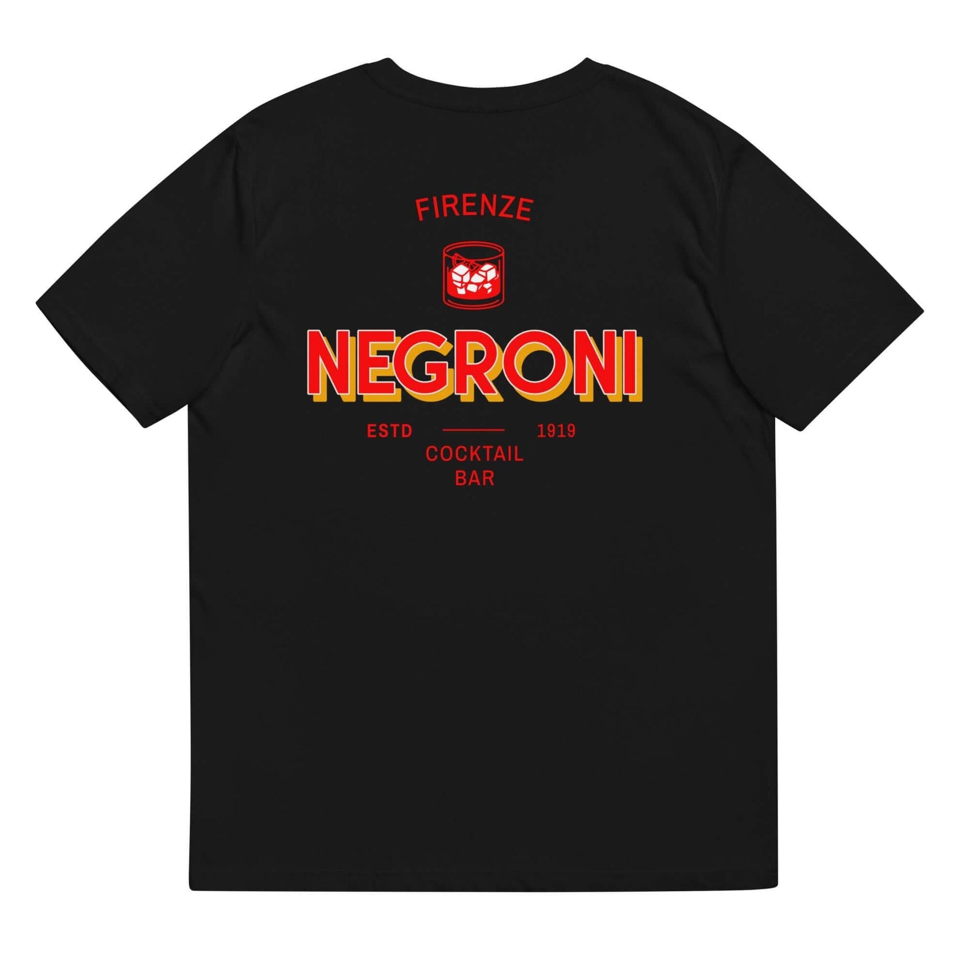 T-shirt unisex in cotone biologico con stampa Negroni Cocktail Bar