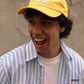Cappellino snapback giallo in cotone organico con patch