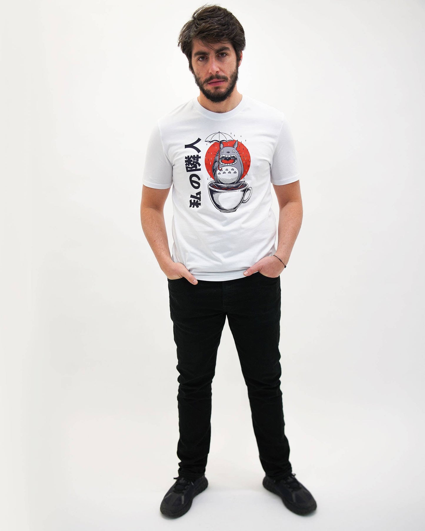 T-shirt Totoro con grafica in cotone biologico