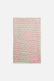 Sciarpa multicolore con motivo geometrico