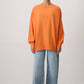 T-shirt basic oversize a manica lunga