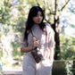 Maglione girocollo in maglia a maniche corte