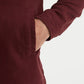 Giacca overshirt chic bordeaux in cotone