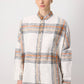 Camicia oversize a quadri in cotone