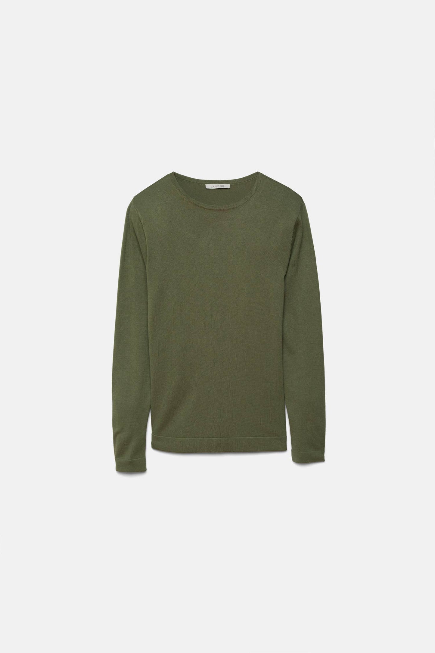 Maglione in maglia rasata con girocollo
