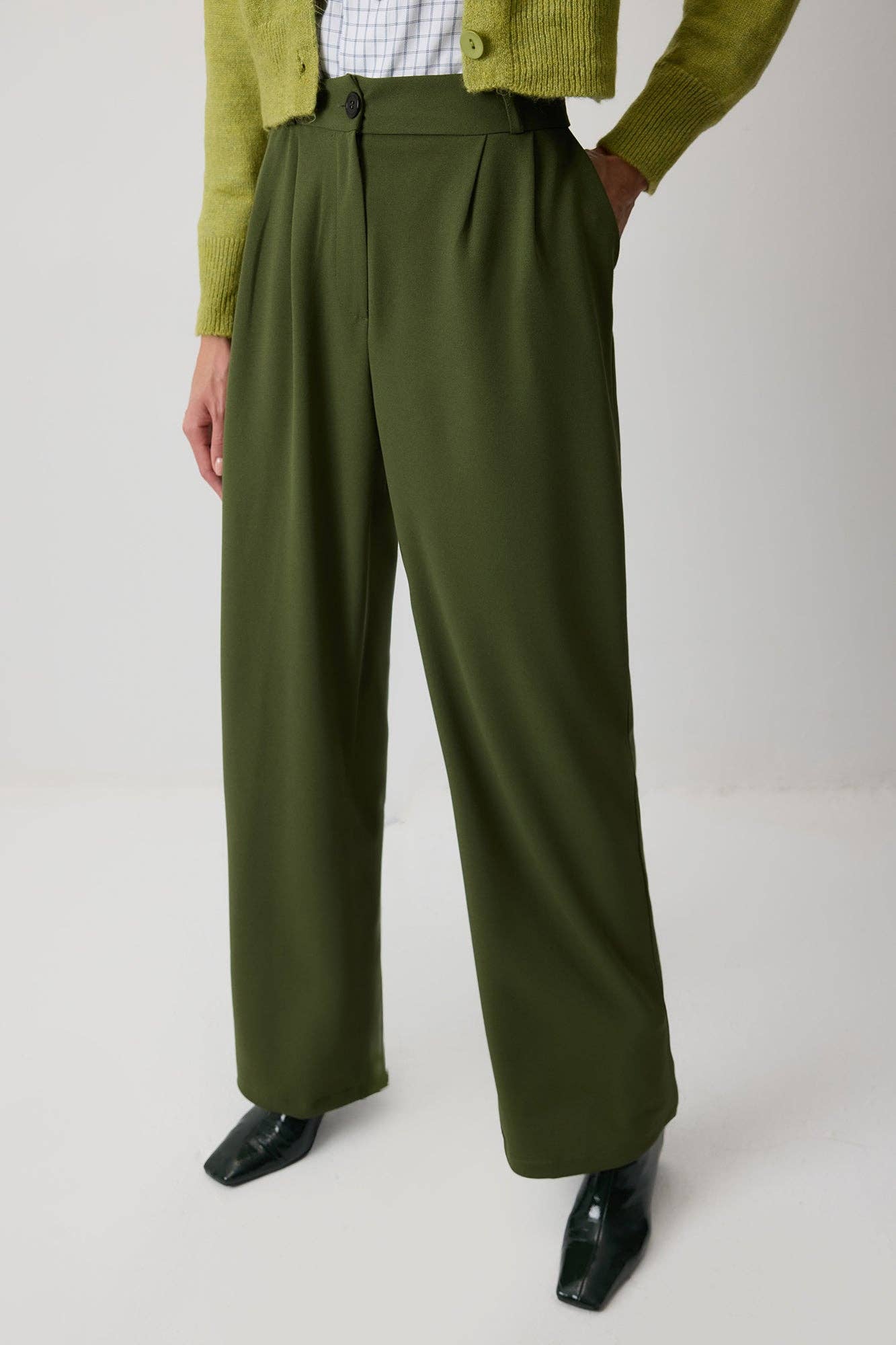Pantaloni palazzo a pieghe