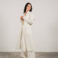 Maxi cardigan in misto cashmere con collo a scialle