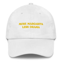 Cappellino da baseball ricamato “More Margarita Less Drama”
