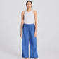 Pantaloni Thilde in popeline di cotone biologico GOTS azzurro chiaro