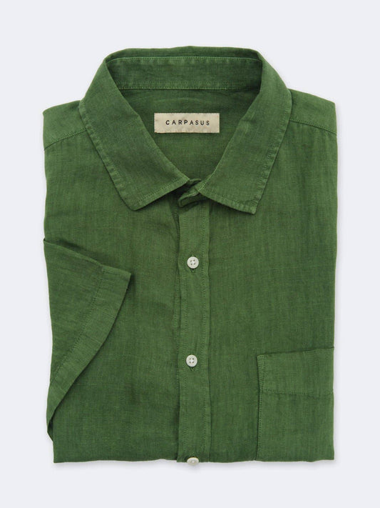 Camicia in lino verde Praia