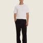 Pantaloni in velluto a coste color carbone