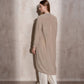 Cardigan lungo metallizzato da donna