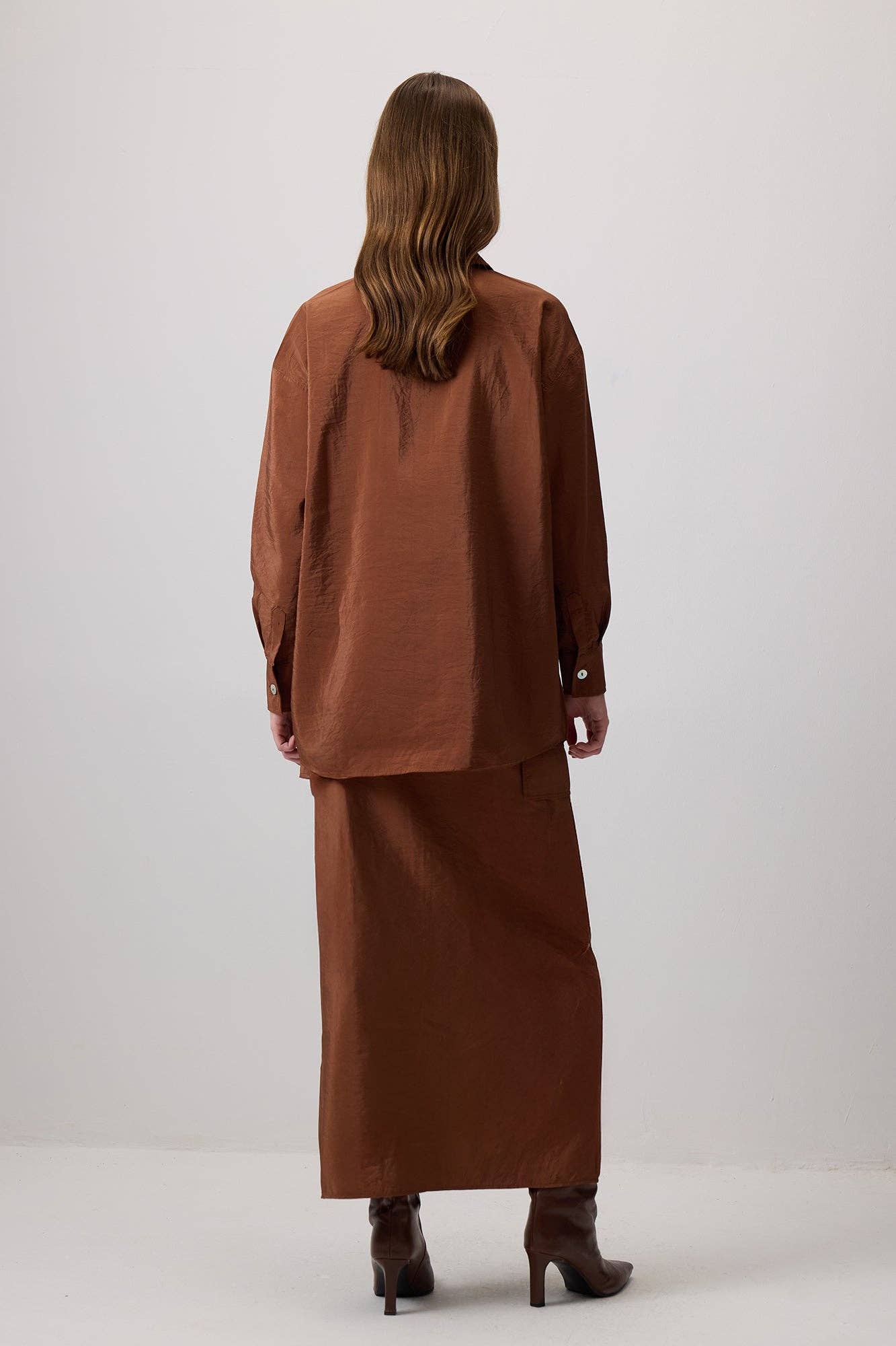 Giacca camicia Cupra tascabile con tasche utility