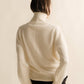 Maxi maglione a collo alto in puro cashmere