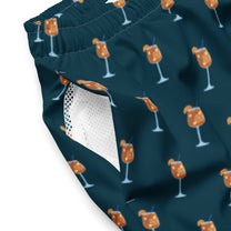 Pantaloncini da bagno ecologici con stampa Spritz