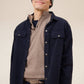 Sopracamicia Chicago in velluto a coste blu navy