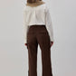 Pantaloni cargo in gabardine di cotone
