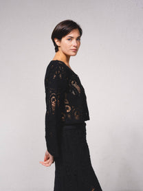 Giacca crochet in cotone
