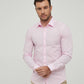 Camicia slim fit rosa da uomo