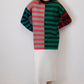 Maglia a righe color block multicolore