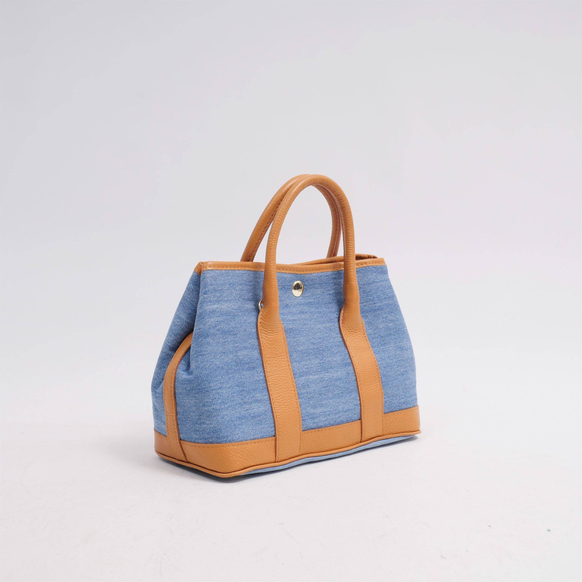 Borsa a mano effetto denim con tracolla