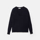 Maglione a maglia strutturata con scollo a V