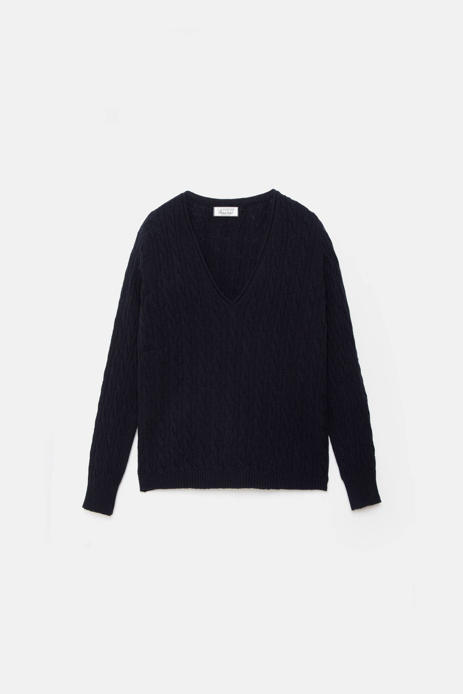 Maglione a maglia strutturata con scollo a V