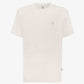T-shirt antimacchia con logo avorio